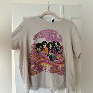 Divided Cream Casual Top